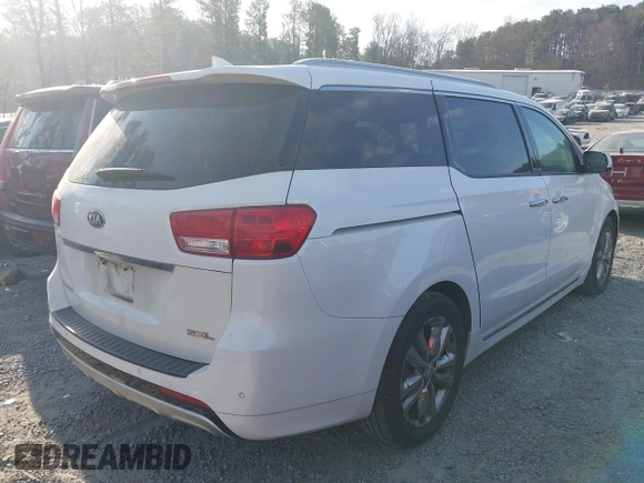 2016 Kia Sedona SX-L with VIN KNDME5C1XG6112686, listed as a IAAI auction lot 41662067 with 146,975 mi miles. Bid and sale history available at carsss.com. Image 4.