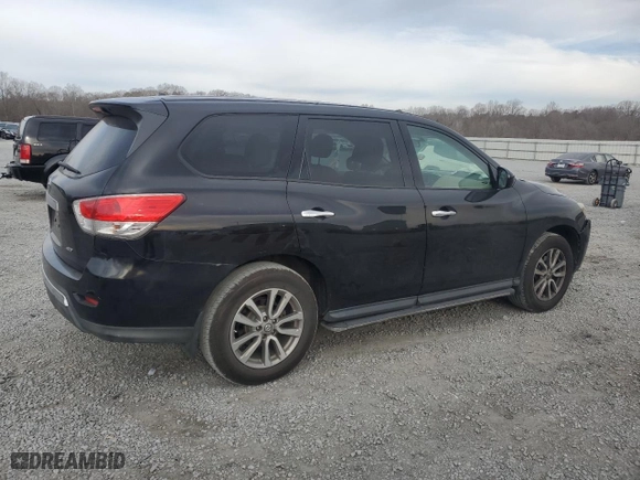 2014 Nissan Pathfinder S with VIN 5N1AR2MM9EC722474, listed as a Copart auction lot 47622235 with 97,428 mi miles and Salvage Title. Bid and sale history available at carsss.com. Image 3.