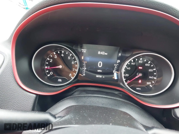 2019 Jeep Compass Trailhawk with VIN 3C4NJDDB7KT727762, listed as a IAAI auction lot 42299260 with 56,733 mi miles and . Bid and sale history available at DreamBid. Image 7.