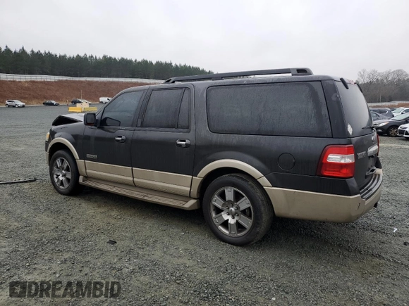 2007 Ford Expedition Max Eddie Bauer z VIN 1FMFK17537LA64565, wystawiony jako Copart lot #42621655 z przebiegiem 280 566 mil mil oraz Szkoda całkowita • Salvage title. Historia ofert i sprzedaży dostępna na DreamBid. Obrazek 2.
