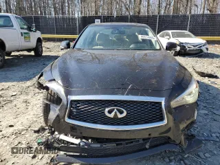 2014 Infiniti Q50 Premium with VIN JN1BV7AR2EM689221, listed as a Copart auction lot 46914095 with 113,015 mi miles and Salvage Title. Bid and sale history available at carsss.com. Image 5.
