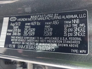 2023 Hyundai Tucson SEL with VIN 5NMJF3AE6PH170825, listed as a IAAI auction lot 41686104 with 67,715 mi miles. Bid and sale history available at carsss.com. Image 9.