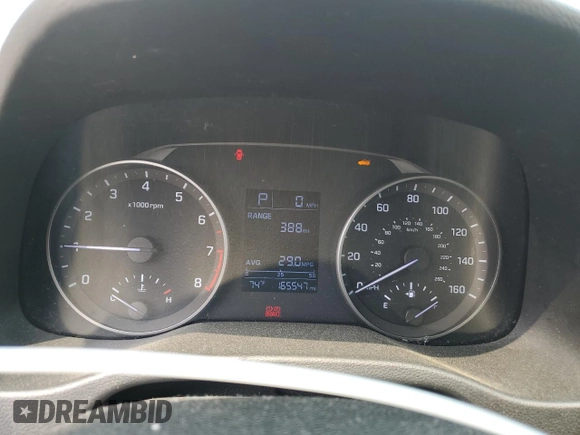 2017 Hyundai Elantra SE with VIN KMHD74LF2HU361038, listed as a Copart auction lot 58988105 with 165,547 mi miles and Salvage title. Bid and sale history available at DreamBid. Image 9.
