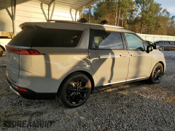 2023 Kia Carnival SX with VIN KNDNE5H33P6217228, listed as a Copart auction lot 74441894 with 22,564 mi miles and Salvage Title. Bid and sale history available at carsss.com. Image 3.