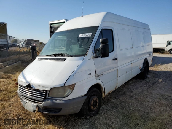 2005 Freightliner Sprinter z VIN WDYPD544755837565, wystawiony jako Copart lot #75308584 z przebiegiem 383 888 mil mil oraz Czysty tytuł • Clean title. Historia ofert i sprzedaży dostępna na DreamBid. Obrazek 1.