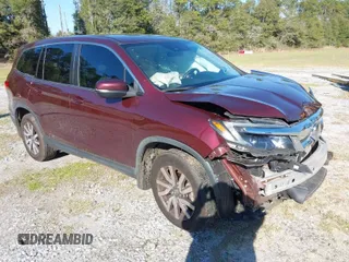 2021 Honda Pilot EX z VIN 5FNYF5H31MB004966, wystawiony jako IAAI lot #41634637 z przebiegiem 110 163 mil mil oraz . Historia ofert i sprzedaży dostępna na DreamBid. Obrazek 1.