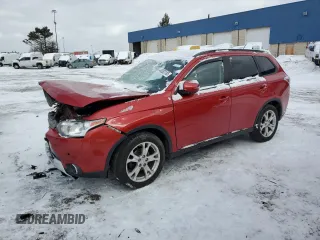 2015 Mitsubishi Outlander SE with VIN JA4AZ3A38FZ001948, listed as a Copart auction lot 45282185 with 95,351 mi miles and Salvage title. Bid and sale history available at DreamBid. Image 1.