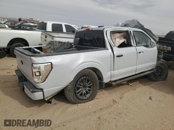 2022 Ford F-150 XL with VIN 1FTFW1E89NKE52893, listed as a Copart auction lot 49920935 with 0 mi miles and Salvage Title. Bid and sale history available at carsss.com. Image 3.