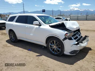 2017 Dodge Durango GT with VIN 1C4RDJDG0HC921332, listed as a Copart auction lot 57916655 with 124,399 mi miles and Salvage title. Bid and sale history available at DreamBid. Image 4.