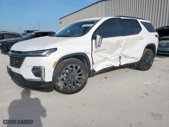 2023 Chevrolet Traverse RS with VIN 1GNEVJKW5PJ292416, listed as a Copart auction lot 50314205 with 13,488 mi miles and Salvage Title. Bid and sale history available at carsss.com. Image 1.