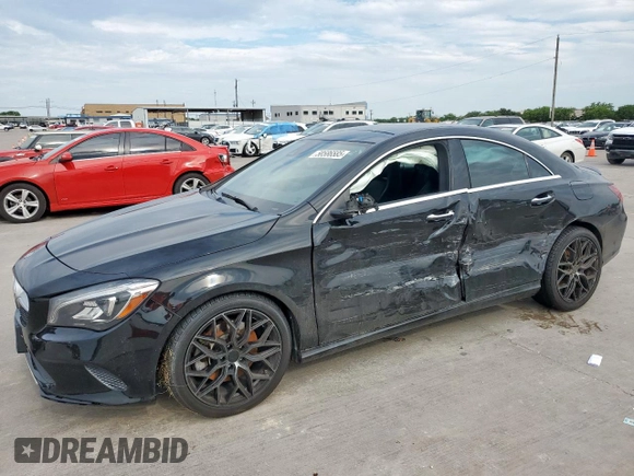 2018 Mercedes-Benz CLA 250 with VIN WDDSJ4GB3JN651024, listed as a Copart auction lot 58586585 with 111,293 mi miles and Salvage title. Bid and sale history available at DreamBid. Image 1.