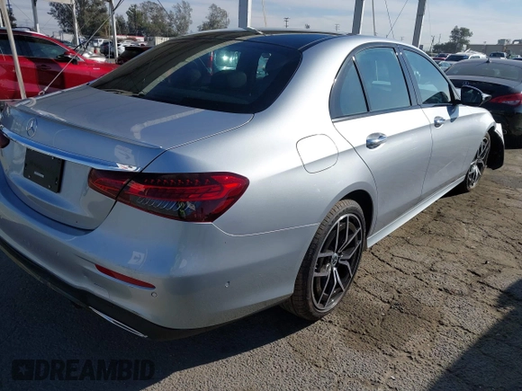 2023 Mercedes-Benz E-Class E 350 with VIN W1KZF8DB4PB134918, listed as a IAAI auction lot 41214628 with 1,787 mi miles. Bid and sale history available at carsss.com. Image 4.