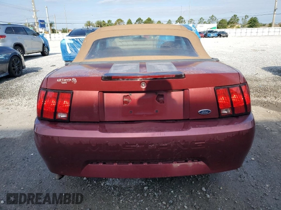 2004 Ford Mustang Deluxe with VIN 1FAFP44484F109180, listed as a Copart auction lot 53024575 with 117,917 mi miles and Salvage Title. Bid and sale history available at carsss.com. Image 6.