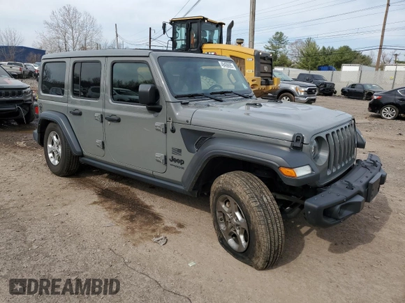 2021 Jeep Wrangler Unlimited Freedom with VIN 1C4HJXDN4MW672340, listed as a Copart auction lot 49406695 with 48,832 mi miles and Salvage title. Bid and sale history available at DreamBid. Image 4.