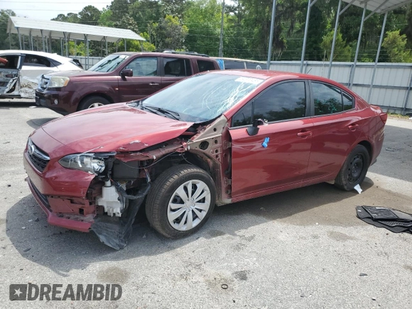 2022 Subaru Impreza with VIN 4S3GKAA68N1609887, listed as a Copart auction lot 54672485 with 72,241 mi miles and Salvage title. Bid and sale history available at DreamBid. Image 1.