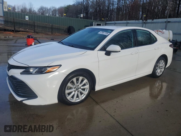 2019 Toyota Camry LE with VIN 4T1B11HK8KU855781, listed as a Copart auction lot 47667735 with 43,198 mi miles and Salvage Title. Bid and sale history available at carsss.com. Image 1.