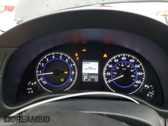 2015 Infiniti Q40 with VIN JN1CV6AR4FM521211, listed as a Copart auction lot 84142874 with 109,908 mi miles and Salvage Title. Bid and sale history available at carsss.com. Image 9.