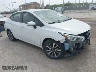 2021 Nissan Versa SV with VIN 3N1CN8EV6ML859896, listed as a IAAI auction lot 42061688 with 92,090 mi miles. Bid and sale history available at carsss.com. Image 1.