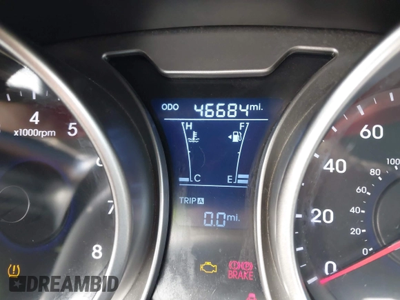 2012 Hyundai Veloster w/Gray Int with VIN KMHTC6AD2CU024382, listed as a IAAI auction lot 41980192 with 46,684 mi miles and . Bid and sale history available at DreamBid. Image 7.