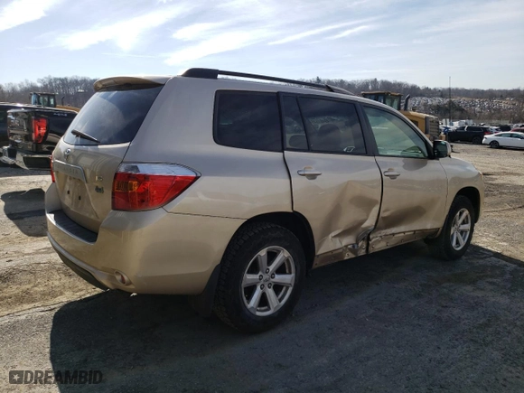 2009 Toyota Highlander with VIN JTEDS41A292087472, listed as a Copart auction lot 49461545 with 224,733 mi miles and Salvage Title. Bid and sale history available at carsss.com. Image 3.