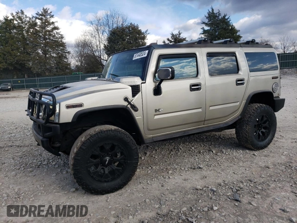 2003 Hummer H2 with VIN 5GRGN23U93H101021, listed as a Copart auction lot 87440524 with 124,826 mi miles and Clean Title. Bid and sale history available at carsss.com. Image 1.