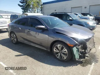 2017 Honda Civic Sedan EX-T with VIN 2HGFC1F42HH652693, listed as a Copart auction lot 50184425 with 75,448 mi miles and Salvage Title. Bid and sale history available at carsss.com. Image 4.