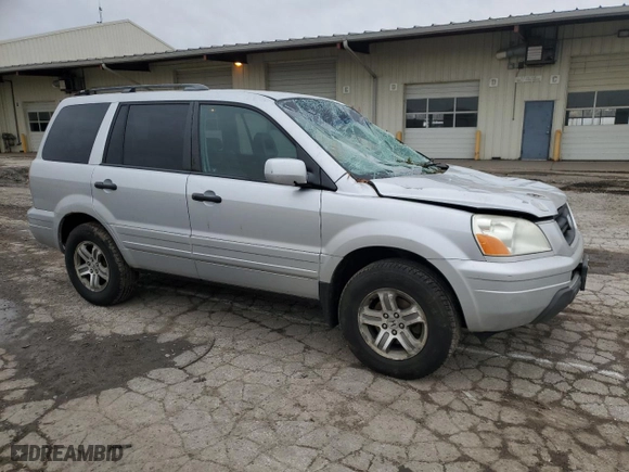 2004 Honda Pilot EX with VIN 2HKYF18534H618543, listed as a Copart auction lot 51896455 with 118,987 mi miles and Salvage Title. Bid and sale history available at carsss.com. Image 4.