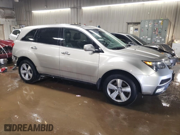 2011 Acura MDX Tech Pkg with VIN 2HNYD2H63BH526661, listed as a Copart auction lot 48412265 with 179,893 mi miles and Salvage Title. Bid and sale history available at carsss.com. Image 4.