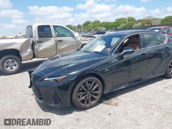 2025 Lexus IS 350 F Sport with VIN JTHBZ1B2XS5084514, listed as a IAAI auction lot 42125934 with 2,200 mi miles and . Bid and sale history available at DreamBid. Image 17.