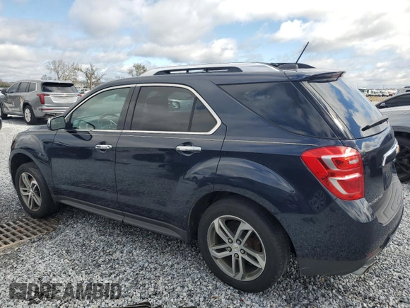 2017 Chevrolet Equinox Premier with VIN 2GNFLGE36H6106931, listed as a Copart auction lot 46867175 with 121,306 mi miles and Salvage Title. Bid and sale history available at carsss.com. Image 2.
