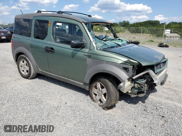 2004 Honda Element EX with VIN 5J6YH18604L007524, listed as a Copart auction lot 63716574 with 186,854 mi miles and Salvage Title. Bid and sale history available at DreamBid. Image 4.