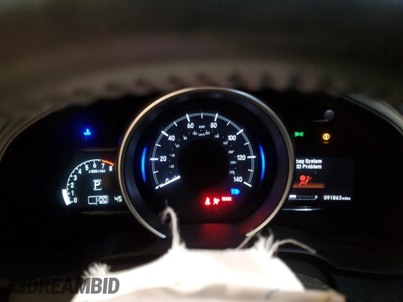 2018 Honda Fit EX-L with VIN 3HGGK5H95JM713811, listed as a Copart auction lot 43729005 with 91,863 mi miles and Salvage Title. Bid and sale history available at carsss.com. Image 9.