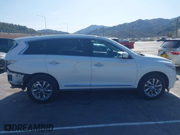 2014 Infiniti QX60 with VIN 5N1AL0MN1EC548883, listed as a IAAI auction lot 41965454 with 119,324 mi miles. Bid and sale history available at carsss.com. Image 14.
