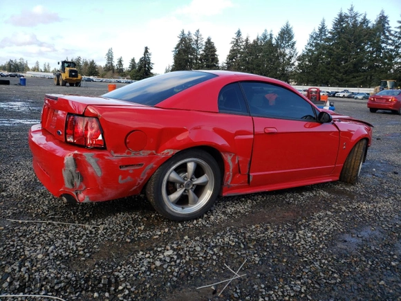 2002 Ford Mustang GT Deluxe with VIN 1FAFP42X22F103532, listed as a Copart auction lot 46759175 with 192,220 mi miles and Salvage Title. Bid and sale history available at carsss.com. Image 3.