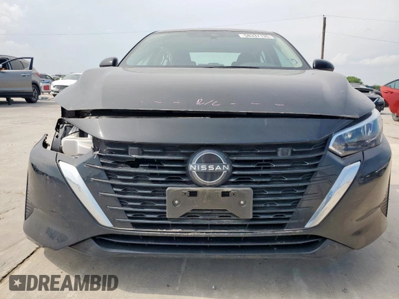 2024 Nissan Sentra SV with VIN 3N1AB8CV1RY278383, listed as a Copart auction lot 58337135 with 9,698 mi miles and Salvage title. Bid and sale history available at DreamBid. Image 5.