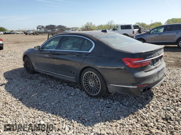 2019 BMW 7 Series with VIN WBA7F2C13KB242430, listed as a Copart auction lot 55525835 with 58,559 mi miles and Salvage title. Bid and sale history available at DreamBid. Image 2.