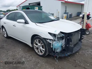 2012 Nissan Maxima SV with VIN 1N4AA5AP1CC858337, listed as a IAAI auction lot 42350923 with 92,570 mi miles and . Bid and sale history available at DreamBid. Image 1.