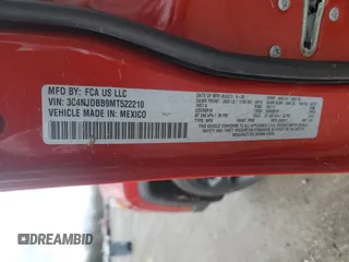 2021 Jeep Compass Altitude with VIN 3C4NJDBB9MT522210, listed as a Copart auction lot 51884765 with 38,768 mi miles and Salvage title. Bid and sale history available at DreamBid. Image 15.