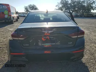 2019 Genesis G80 3.3T Sport with VIN KMHGN4JB3KU300405, listed as a Copart auction lot 46150295 with 53,482 mi miles and Salvage Title. Bid and sale history available at carsss.com. Image 6.