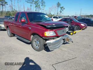 2002 Ford F-150 XL with VIN 1FTRX17W62NB13010, listed as a IAAI auction lot 41689466 with 208,160 mi miles. Bid and sale history available at carsss.com. Image 1.