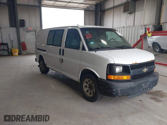 2012 Chevrolet Express Cargo with VIN 1GCSGAFX8C1176033, listed as a IAAI auction lot 42068630 with 260,289 mi miles and . Bid and sale history available at DreamBid. Image 1.