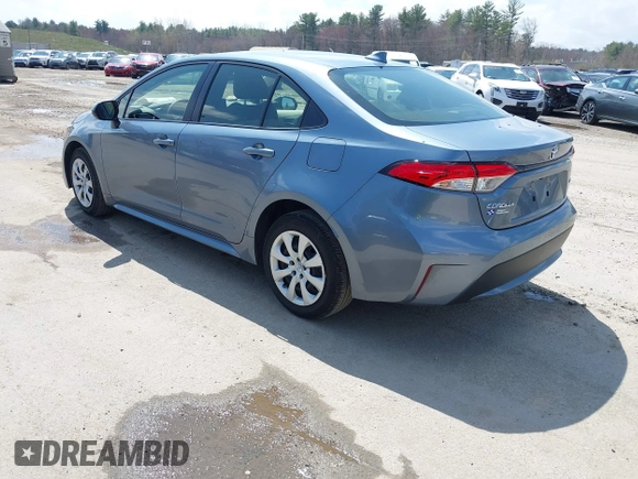 2020 Toyota Corolla LE with VIN JTDEPRAE1LJ058438, listed as a IAAI auction lot 42091884 with 17,788 mi miles and . Bid and sale history available at DreamBid. Image 3.