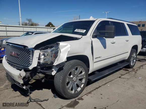 2016 GMC Yukon XL Denali with VIN 1GKS2HKJXGR354934, listed as a Copart auction lot 50628345 with 128,337 mi miles and Salvage Title. Bid and sale history available at carsss.com. Image 1.