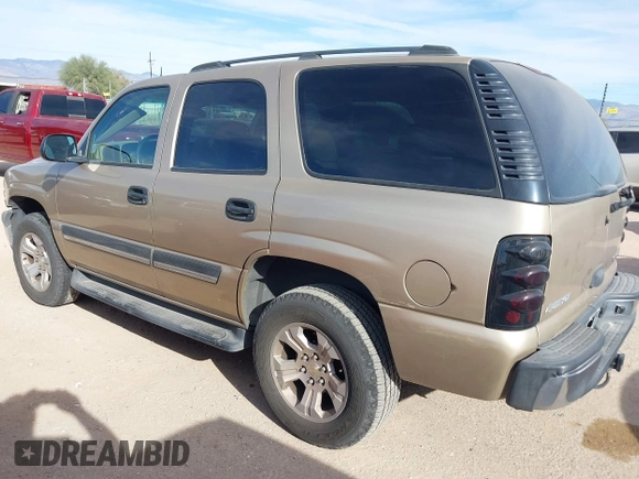 2005 Chevrolet Tahoe LS with VIN 1GNEC13V25R204089, listed as a IAAI auction lot 41075336 with 164,937 mi miles and . Bid and sale history available at DreamBid. Image 3.