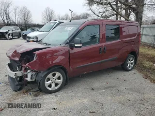 2015 Ram ProMaster City Cargo Tradesman SLT with VIN ZFBERFBT6F6A64366, listed as a Copart auction lot 58221174 with 139,727 mi miles and Salvage Title. Bid and sale history available at carsss.com. Image 1.