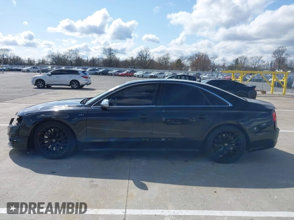 2013 Audi S8 with VIN WAUD2AFD6DN021372, listed as a IAAI auction lot 41983495 with 159,832 mi miles. Bid and sale history available at carsss.com. Image 15.