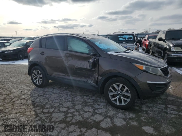2014 Kia Sportage LX with VIN KNDPB3AC1E7623919, listed as a Copart auction lot 44997145 with 0 mi miles and Clean Title. Bid and sale history available at carsss.com. Image 4.