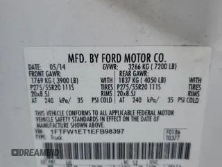 2014 Ford F-150 XL with VIN 1FTFW1ET1EFB98397, listed as a Copart auction lot 48592205 with Not Provided miles and Clean Title. Bid and sale history available at carsss.com. Image 12.