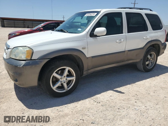 2006 Mazda Tribute S with VIN 4F2YZ04166KM12531, listed as a Copart auction lot 63354374 with 196,753 mi miles and Salvage Title. Bid and sale history available at carsss.com. Image 1.