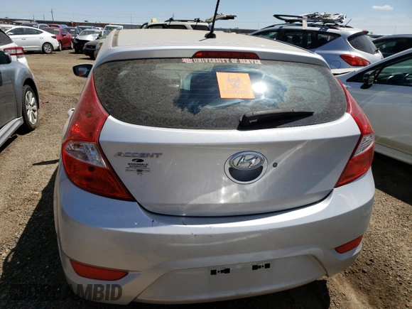 2017 Hyundai Accent SE with VIN KMHCT5AEXHU345080, listed as a Copart auction lot 63706663 with 50,070 mi miles. Bid and sale history available at carsss.com. Image 6.